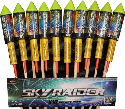 Sky Raider (10 Pack) Rockets