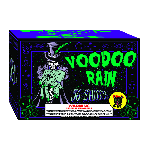 VOODOO RAIN 56 COLOURFUL SHOTS BARRAGE CAKE