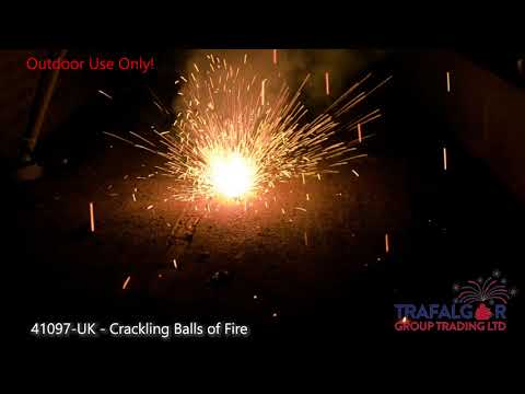 Crackling Balls of Fire pack of 9