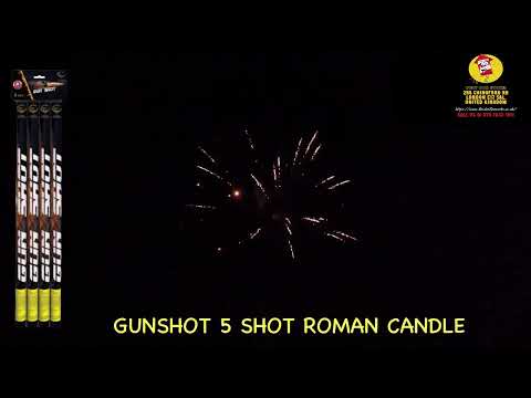 Gun Shot 5 shot Roman Candles