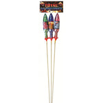 Total Wipeout Rockets Pack of 3