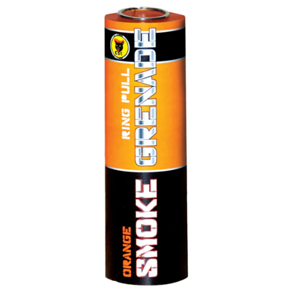 Ring Pull Smoke Grenade - Orange – London Fireworks Shop