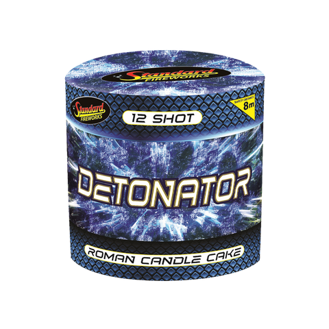 DETONATOR 12 Shot Roman Candle Cake