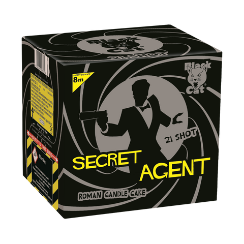 SECRET AGENT 21 Shot Roman Candle Cake