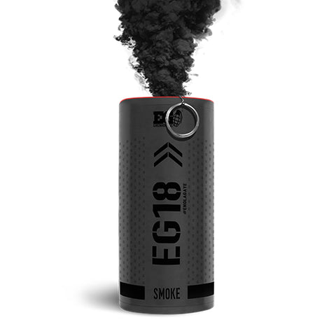 EG18 Wire Pull High Output Smoke Grenade - Black