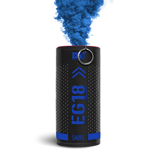 EG18 Wire Pull High Output Smoke Grenade - Blue