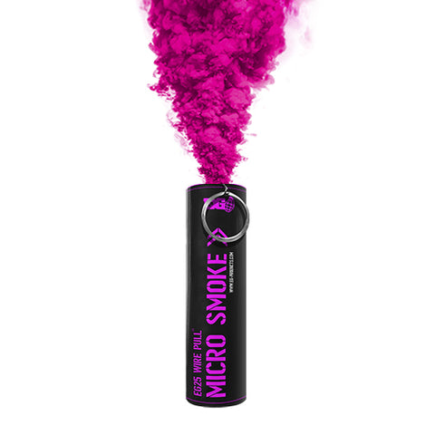 EG25 Wire Pull Micro Smoke Grenade - Pink