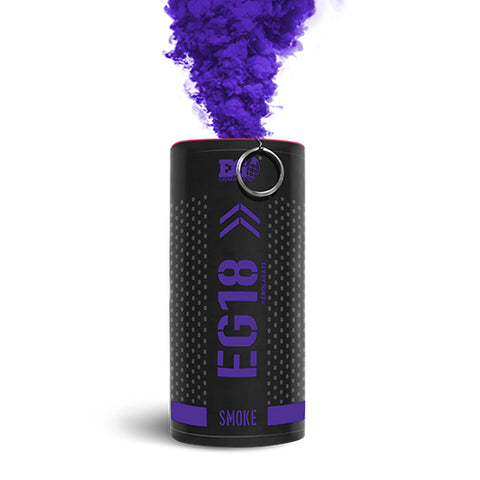 EG18 Wire Pull High Output Smoke Grenade - Purple