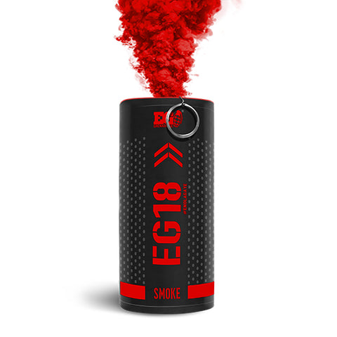 EG18 Wire Pull High Output Smoke Grenade - Red