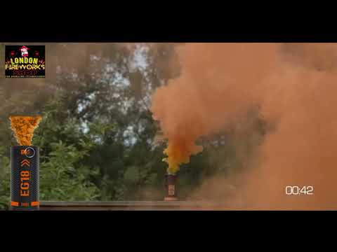 EG18 Wire Pull High Output Smoke Grenade - Orange