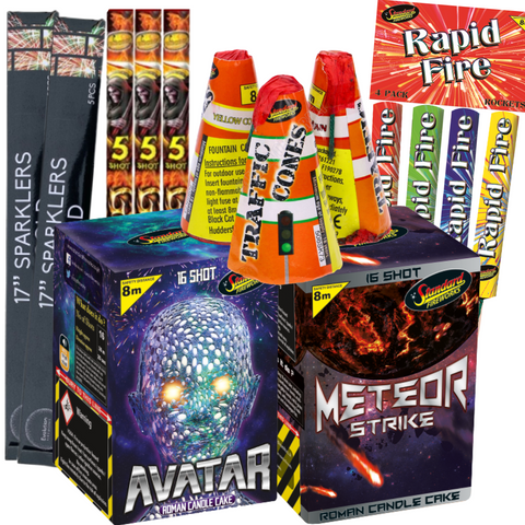 SPECIAL 2022 DEAL FIREWORKS BUNDLE #8 (7 Items)