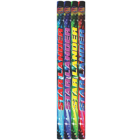 STAR LANDER 5 Shot (4 Pack) Roman Candles